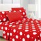 American Home Collection Polka Dot Microfiber Bed Sheet Set Twin Full Queen King